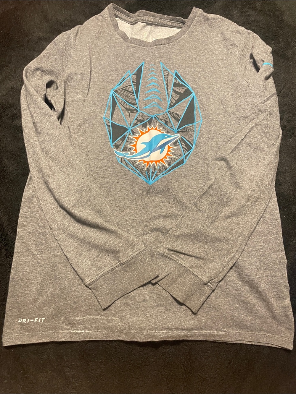 Nike Heather Gray Dri‑Fit Team Tee